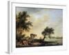 Landscape with a Herd, 18th Century-Jan Jansson-Framed Giclee Print