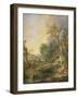 Landscape with a Hermit, 1742-Francois Boucher-Framed Giclee Print