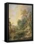 Landscape with a Hermit, 1742-Francois Boucher-Framed Stretched Canvas