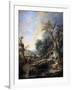 Landscape with a Hermit, 1742-François Boucher-Framed Giclee Print