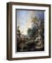 Landscape with a Hermit, 1742-François Boucher-Framed Giclee Print