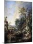 Landscape with a Hermit, 1742-François Boucher-Mounted Giclee Print