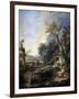 Landscape with a Hermit, 1742-François Boucher-Framed Giclee Print