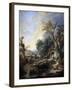 Landscape with a Hermit, 1742-François Boucher-Framed Giclee Print