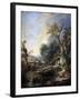 Landscape with a Hermit, 1742-François Boucher-Framed Giclee Print