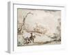 Landscape with a Horseman, 1648-1650-Rembrandt van Rijn-Framed Giclee Print