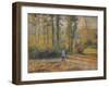 Landscape with a Hunter, Pontoise (Paysage À Pontoise Avec Un Chasseu), 1879-Camille Pissarro-Framed Giclee Print