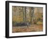 Landscape with a Hunter, Pontoise (Paysage À Pontoise Avec Un Chasseu), 1879-Camille Pissarro-Framed Giclee Print