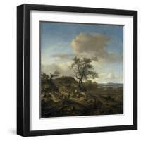 Landscape with a Hunter-Jan Wijnants-Framed Art Print