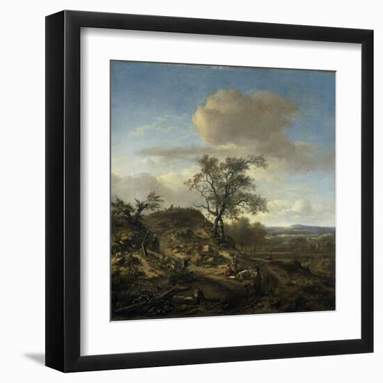 Landscape with a Hunter-Jan Wijnants-Framed Art Print