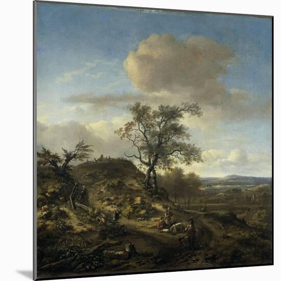 Landscape with a Hunter-Jan Wijnants-Mounted Art Print