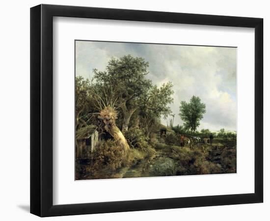 Landscape with a Hut, 1646-Jacob Isaaksz. Or Isaacksz. Van Ruisdael-Framed Giclee Print