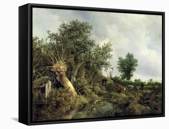 Landscape with a Hut, 1646-Jacob Isaaksz. Or Isaacksz. Van Ruisdael-Framed Stretched Canvas
