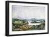 Landscape with a Lake (W/C on Paper)-George Sand-Framed Giclee Print