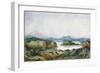 Landscape with a Lake (W/C on Paper)-George Sand-Framed Giclee Print