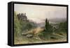 Landscape with a Large House-William Wyld-Framed Stretched Canvas