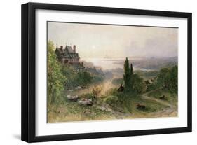 Landscape with a Large House-William Wyld-Framed Giclee Print