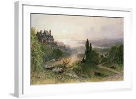 Landscape with a Large House-William Wyld-Framed Giclee Print