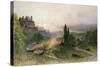 Landscape with a Large House-William Wyld-Stretched Canvas