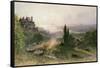 Landscape with a Large House-William Wyld-Framed Stretched Canvas