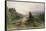 Landscape with a Large House-William Wyld-Framed Stretched Canvas