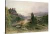 Landscape with a Large House-William Wyld-Stretched Canvas