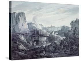 Landscape with a Lime Quarry-James Bourne-Stretched Canvas