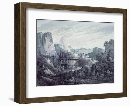 Landscape with a Lime Quarry-James Bourne-Framed Giclee Print