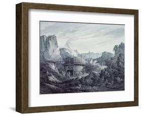 Landscape with a Lime Quarry-James Bourne-Framed Giclee Print