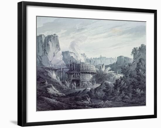 Landscape with a Lime Quarry-James Bourne-Framed Giclee Print