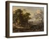 Landscape with a Man Riding a Donkey-Jan Wijnants-Framed Art Print