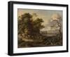 Landscape with a Man Riding a Donkey-Jan Wijnants-Framed Art Print