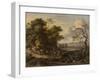 Landscape with a Man Riding a Donkey-Jan Wijnants-Framed Art Print