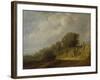 Landscape with a Path-Salomon van Ruysdael-Framed Giclee Print