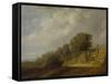 Landscape with a Path-Salomon van Ruysdael-Framed Stretched Canvas