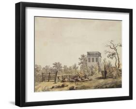 Landscape with a Pavilion, C. 1797-Caspar David Friedrich-Framed Giclee Print