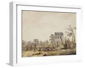 Landscape with a Pavilion, C. 1797-Caspar David Friedrich-Framed Giclee Print