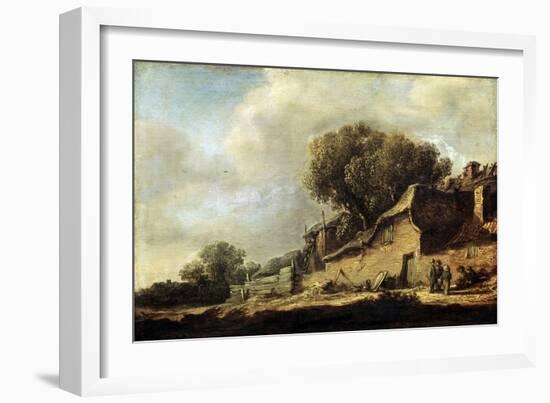 Landscape with a Peasant Cottage, 1631-Jan Van Goyen-Framed Giclee Print