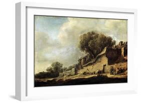 Landscape with a Peasant Cottage, 1631-Jan Van Goyen-Framed Giclee Print