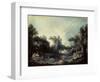 Landscape with a Pond, 1746-François Boucher-Framed Giclee Print