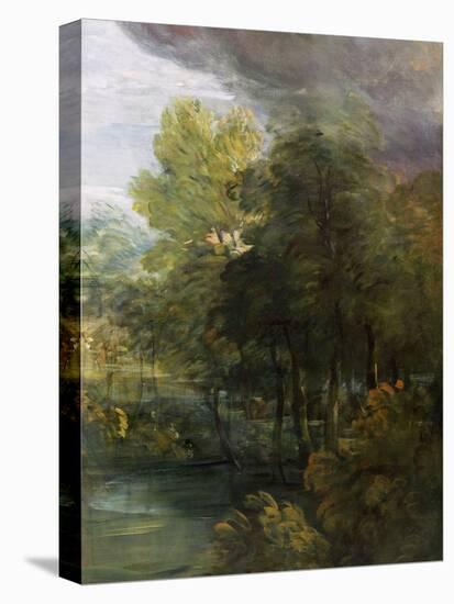 Landscape with a Pool-Thomas Gainsborough-Stretched Canvas
