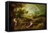 Landscape with a Rainbow-Peter Paul Rubens-Framed Stretched Canvas