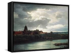 Landscape with a River, 1866-Andreas Achenbach-Framed Stretched Canvas