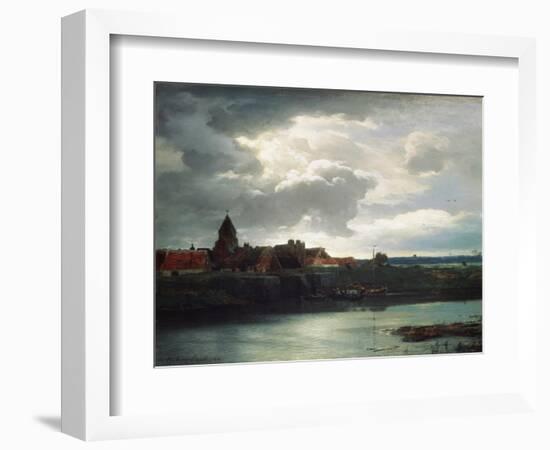 Landscape with a River, 1866-Andreas Achenbach-Framed Giclee Print