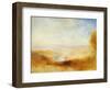 Landscape with a River and a Bay in the Background-J. M. W. Turner-Framed Giclee Print