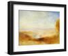 Landscape with a River and a Bay in the Background-J. M. W. Turner-Framed Giclee Print
