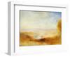 Landscape with a River and a Bay in the Background-J. M. W. Turner-Framed Giclee Print