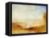 Landscape with a River and a Bay in the Background-J. M. W. Turner-Framed Stretched Canvas