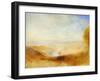 Landscape with a River and a Bay in the Background-J. M. W. Turner-Framed Giclee Print