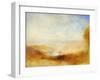 Landscape with a River and a Bay in the Background-J. M. W. Turner-Framed Giclee Print